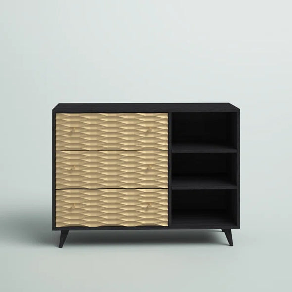 Rayford 3 Drawer 39.5'' W Dresser Contemporary Style