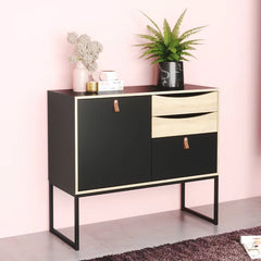 Raymund 38.86'' Wide 3 Drawer Buffet Table Adjustable Shelves