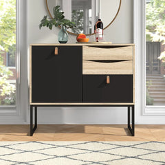 Raymund 38.86'' Wide 3 Drawer Buffet Table Adjustable Shelves