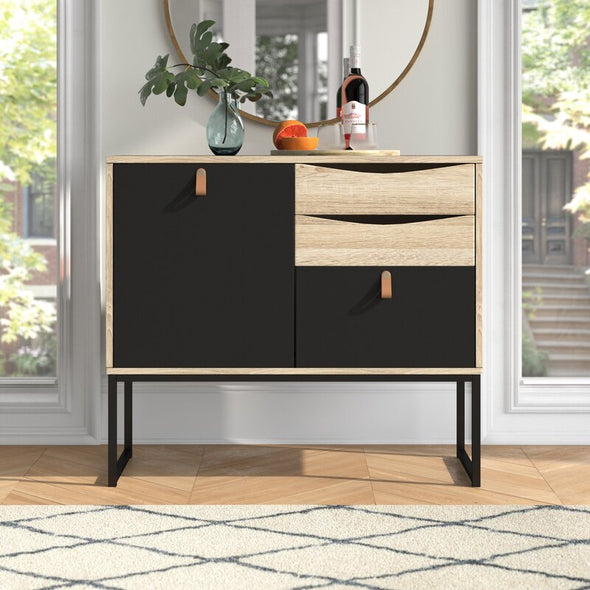 38.86'' Wide 3 Drawer Buffet Table Offers Both Storage Space and Display for your Living Room