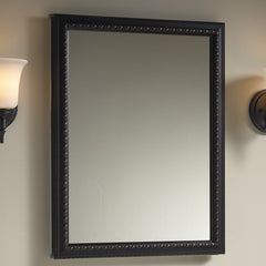 Recessed or Surface Mount Framed 1 Door Medicine Cabinet with 2 Adjustable Shelves Rust- And Rot-Resistant