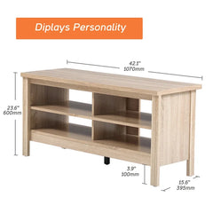 TV Stand for TVs up to 55" Open shelving Manufactured Wood
