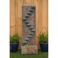 Resin Floor Fountain Natural Rustically Contemporary Look