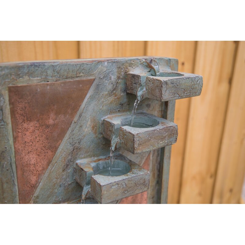 Resin Floor Fountain Natural Rustically Contemporary Look