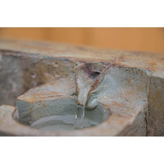 Resin Floor Fountain Natural Rustically Contemporary Look