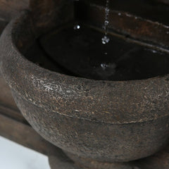 Resin Oasis Planters Fountain Brings a Stylish Water Feature and Foliage to your Outdoor