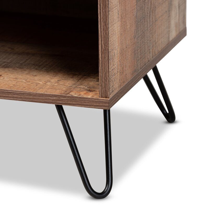 1 Rustic Revell TV Stand for TVs up to 50" Oak-tone Finish