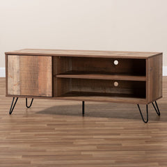 1 Rustic Revell TV Stand for TVs up to 50" Oak-tone Finish