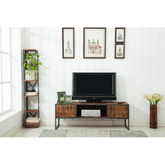 Rex TV Stand for TVs up to 70" Two Doors that Open to Storage