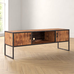 Rex TV Stand for TVs up to 70" Two Doors that Open to Storage