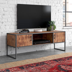 Rex TV Stand for TVs up to 70" Two Doors that Open to Storage