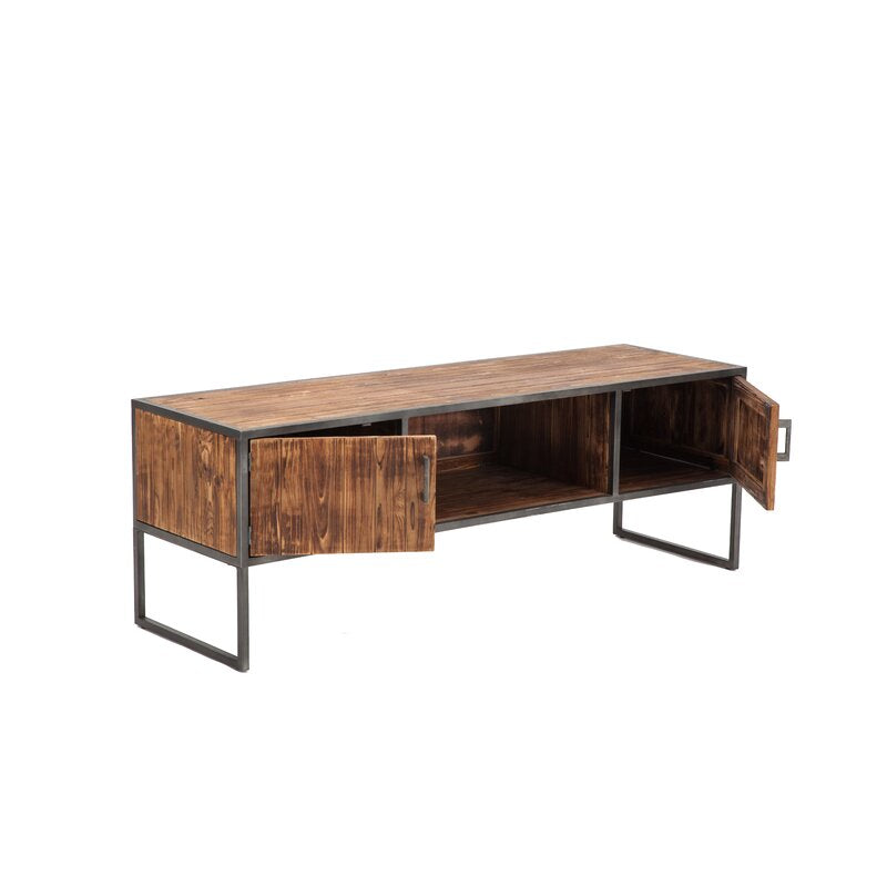 Rex TV Stand for TVs up to 70" Two Doors that Open to Storage