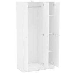 White Rhiannon Armoire Extra Storage Space Indoor Furniture