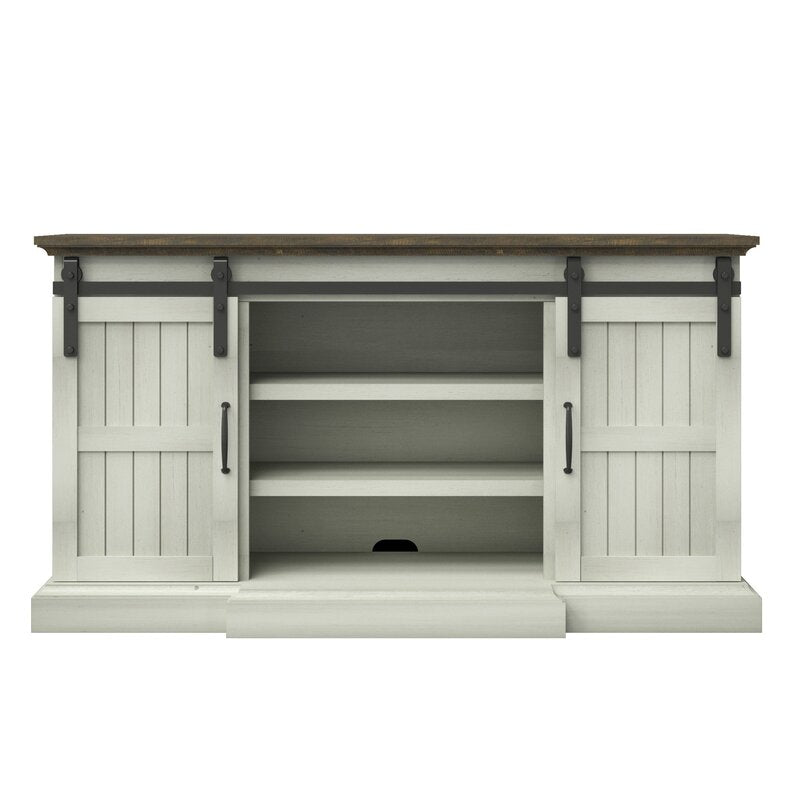 Old Wood White TV Stand for TVs up to 70" Upporting your TV as it is for Giving your Home that Stylish Rustic Cottage Look Store