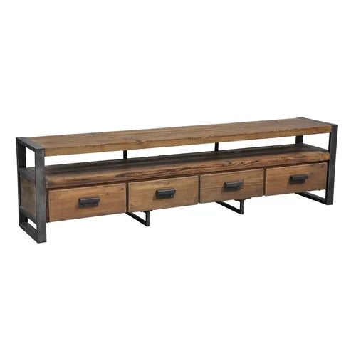 Rhys TV Stand for TVs up to 88" Industrial Style and a Modern Finish