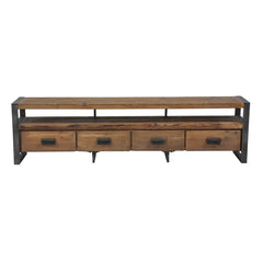 TV Stand for TVs up to 88" with Sound Bar Shelf Rustic TV Stand Props up your Flat-Screen