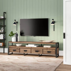 Rhys TV Stand for TVs up to 88" Industrial Style and a Modern Finish