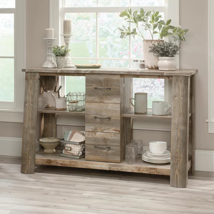 TV Stand for TVs up to 60" Add a Touch of Rustic-Inspired Style to Any Room