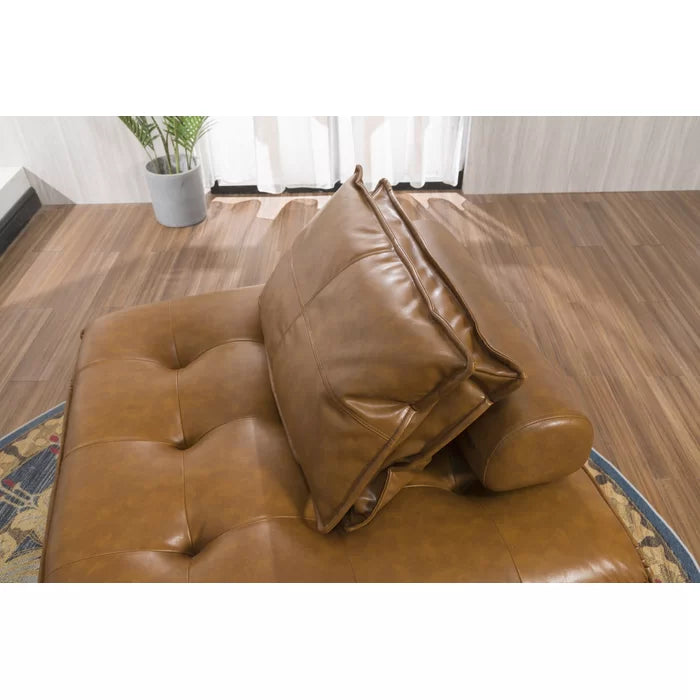 Vitange Brown 41.5" Wide Velvet Modular Corner Sectional Brings Modern Style to your Living Room