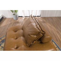 Vitange Brown 41.5" Wide Velvet Modular Corner Sectional Brings Modern Style to your Living Room