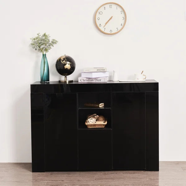 Rillis 45.7'' Wide 1 Drawer Sideboard LED Unit Storage Cabinet