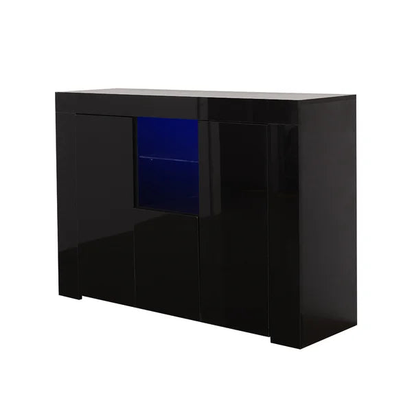 Rillis 45.7'' Wide 1 Drawer Sideboard LED Unit Storage Cabinet