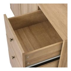46.5'' Wide 3 Drawer Server Splayed Legs Adjustable Shelves Solid and Engineered Wood