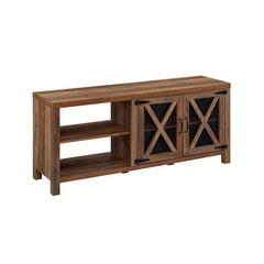 Rustic Oak Rivy TV Stand for TVs up to 65" Features a Clean Lined Silhouette