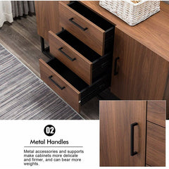 47'' Wide 3 Drawer Server This Sideboard Can Add Extra Cabinetry to your Dining Space. It Can Keep Items Like Napkins, and Serving Pieces Handy