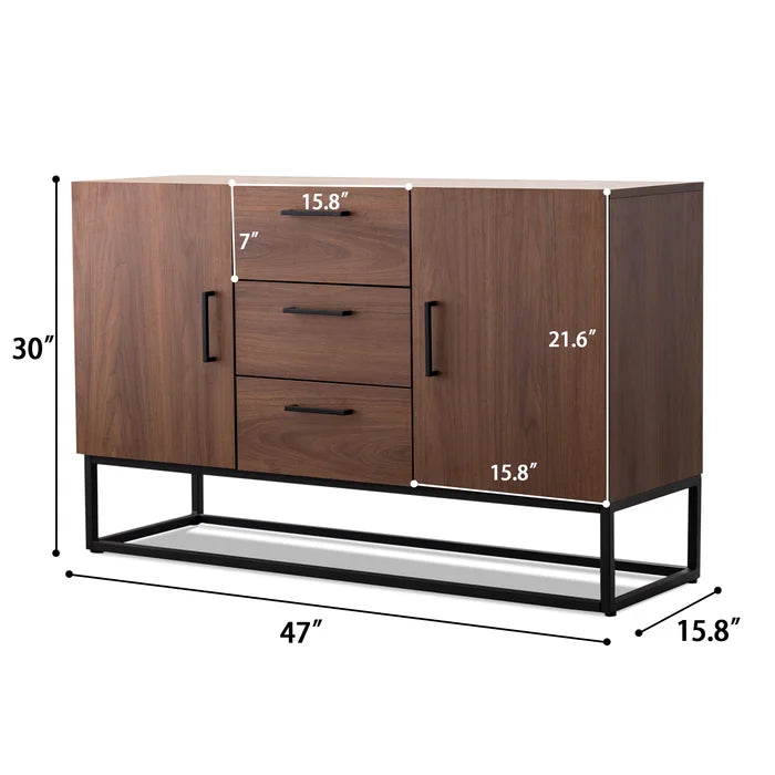 Robynn 47'' Wide 3 Drawer Server add Storage Sapce to your Dining Space