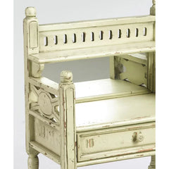 Parchment 42.5'' Tall Solid Wood 1 - Drawer Mirrored Accent Chest