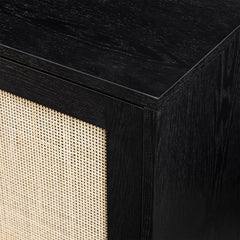 Black 48'' Wide 3 Drawer Sideboard 2 Adjustable Shelves for Customizable Organization Display in your TV Room, Entryway, Or Dining Area
