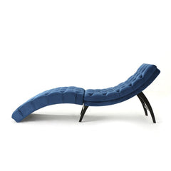 Tufted Armless Chaise Lounge Elegant Tufted Body, this Chair is Curved to Provide the Most Comfortable Shape for the Human Body Comfort and Relaxation