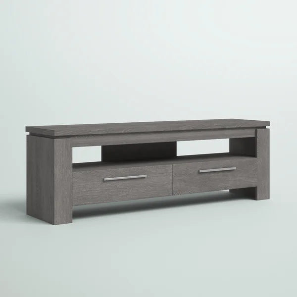 Dark Gray Rorie TV Stand for TVs up to 65" Anchors your Living Room in Modern Style