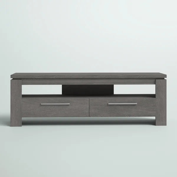 Dark Gray Rorie TV Stand for TVs up to 65" Anchors your Living Room in Modern Style