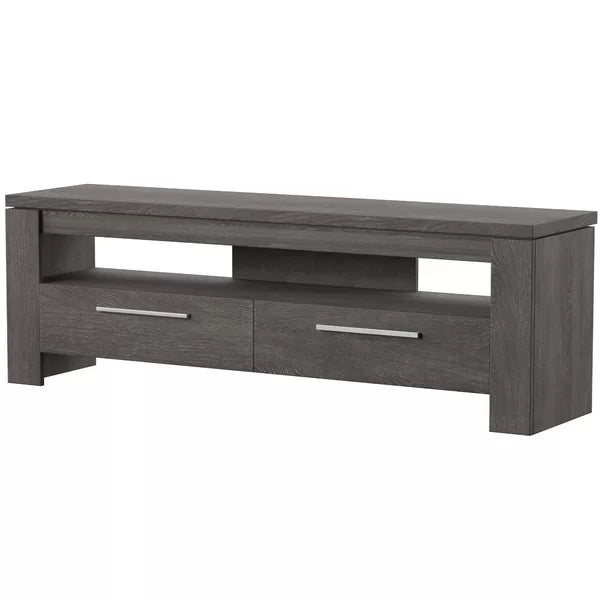 Dark Gray Rorie TV Stand for TVs up to 65" Anchors your Living Room in Modern Style