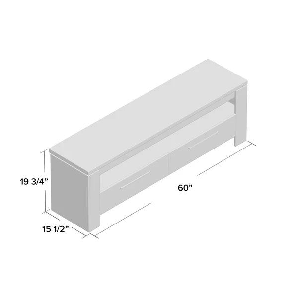 Dark Gray Rorie TV Stand for TVs up to 65" Anchors your Living Room in Modern Style