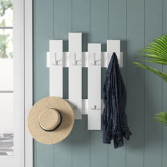 Rosas 25.2'' Wide 8 - Hook contemporary Wall Mounted Coat Rack Strength and Durability