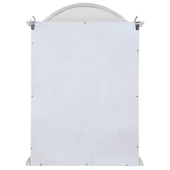 White Rosedale 15.5'' Wide Solid Wood Mirrored Back Curio Cabinet