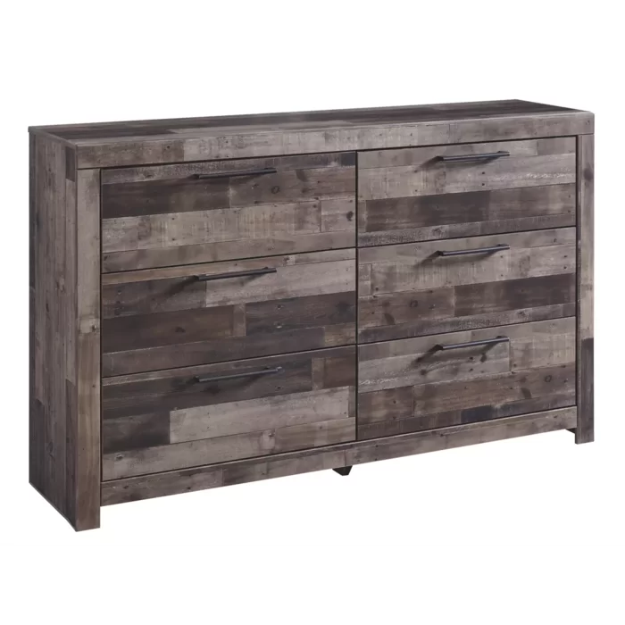 Brown Rosinski 6 Drawer W Double Dresser Sleek Modern Update Design