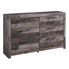 Brown Rosinski 6 Drawer W Double Dresser Sleek Modern Update Design