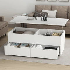 White Lift Top Coffee Table with Storage Perfect Coffee Table or Living Room
