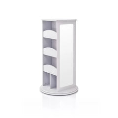 Gray Rotating Dress Up Storage Rotating Storage Tower Open Cubbies