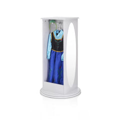 Gray Rotating Dress Up Storage Rotating Storage Tower Open Cubbies