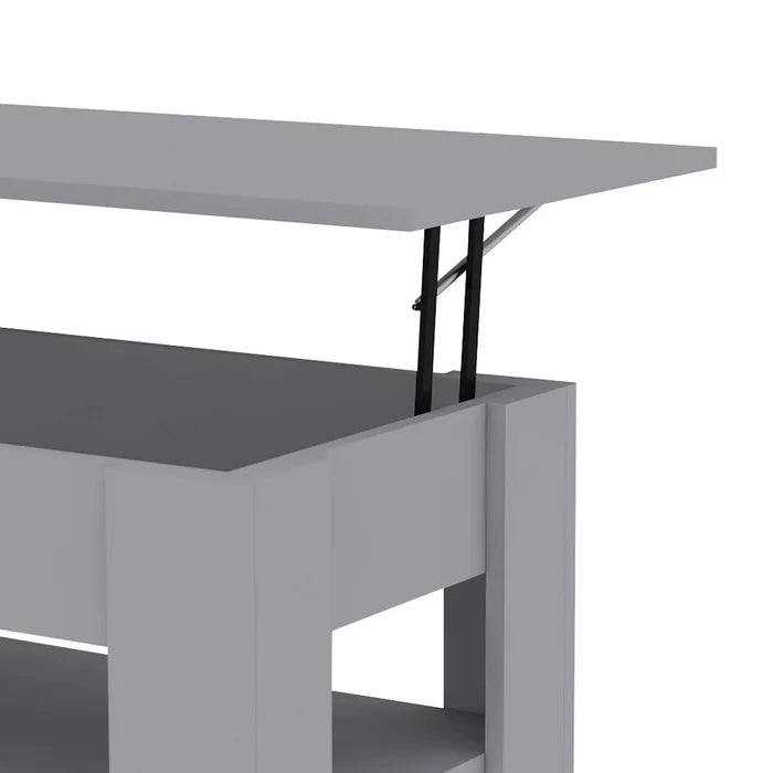 Gray Rothrock Lift Top 4 Legs Coffee Table with Storage Manufactured Wood