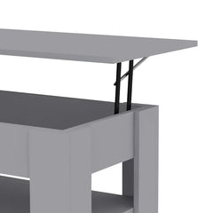 Gray Rothrock Lift Top 4 Legs Coffee Table with Storage Manufactured Wood