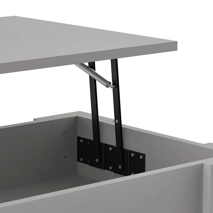 Gray Rothrock Lift Top 4 Legs Coffee Table with Storage Manufactured Wood