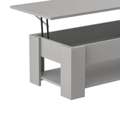 Gray Rothrock Lift Top 4 Legs Coffee Table with Storage Manufactured Wood