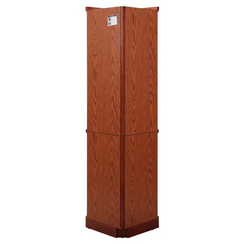 Cherry Rougemont 23.5'' Wide Mirrored Back Curio Cabinet with Lighting