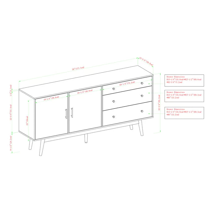 Rowan TV Stand for TVs up to 85" Aesthetic Indoor Design